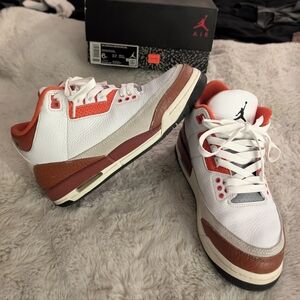 Air Jordan 3 Retro SE (GS) White And Orange